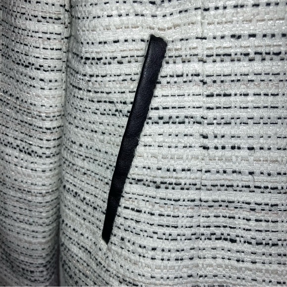 Calvin Klein black and white zip up blazer style work jacket - Picture 4 of 8